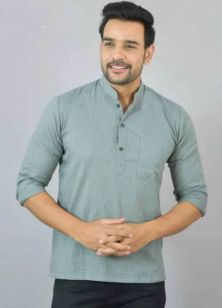 COTTON MEN SLUB KURTA-NFS24